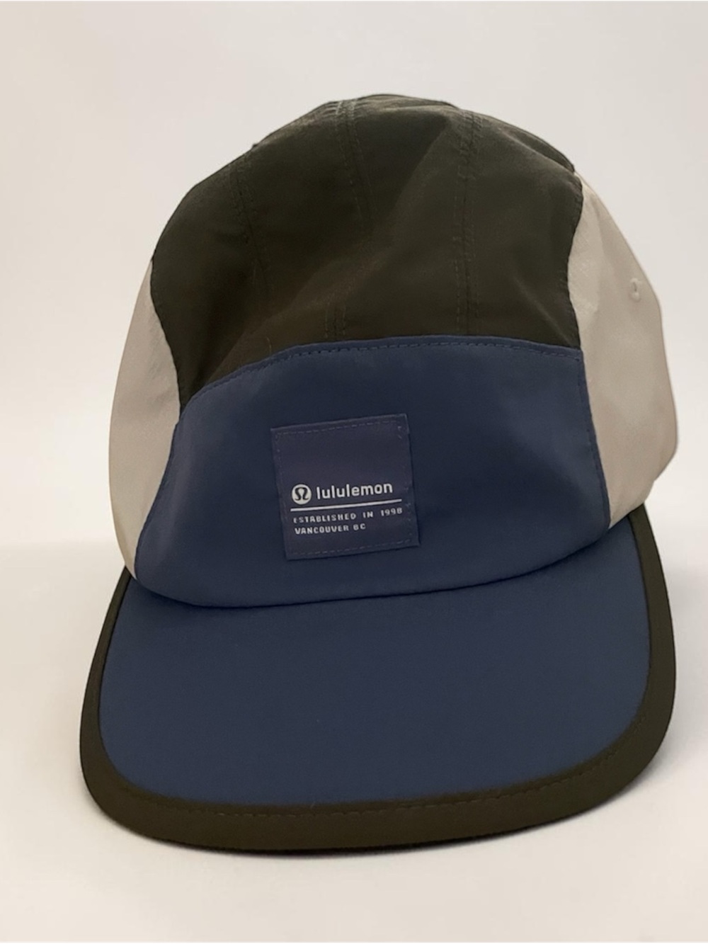 Lululemon Colorblock 5-Panel Cap - Blue, Olive, Cream